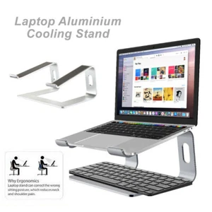 Universal Ergonomic Aluminium Cooling Elevator for Laptop Stand Portable 11-17' - Picture 1 of 12