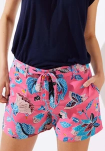 Ann Taylor LOFT Bloom Tie Waist Fluid Shorts Size 2 Petite, 6 Regular NWT Pink - Picture 1 of 3