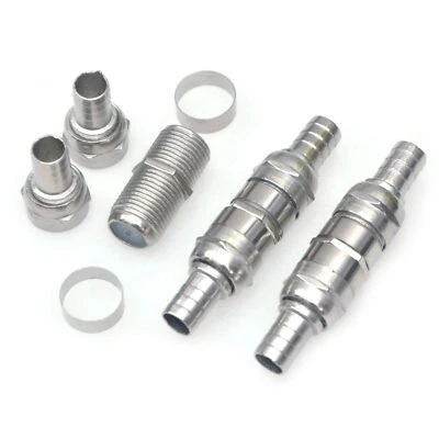 3x Female F Connector Joiner Coupler Satellite/Cable TV Adapter RG6 Interconnect - Image 1 of 4