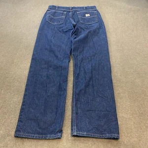 Pantalones de mezclilla de trabajo Carhartt FR azul para hombre 36 se adapta a 35x34 FRB100-DNM ropa de trabajo CAT 2 - Imagen 1 de 11