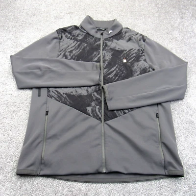 KJUS Release Golf Jacket Mens 56 2XL Gray Stretch Softshell Logo Zip Lightweight - Image 1 of 4