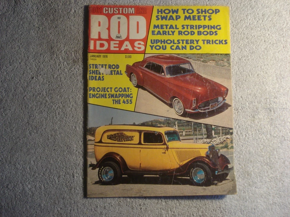 1001 Custom and Rod Ideas 1976 January Winter VINTAGE Hot Rods and Custom Cars - Image 1 of 1