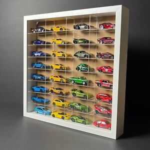 Hot Wheels 1:64 Diecast Display Frame Case 32 Cars Acrylic Dividers Only C
