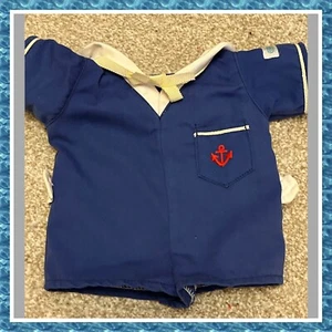 Sweet Vintage cabbage patch Kids Boy doll Original Navy Sailor Suit Blue Outfit - Picture 1 of 8