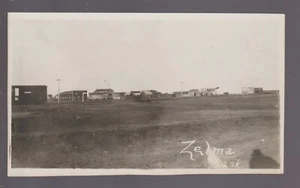Zelma SK CANADA RPPC c1910 MAIN STREET BIRDSEYE VIEW nr Saskatoon Watrous - Picture 1 of 3