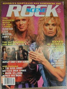 Rock Scene Magazine July 1987 Van Halen Kiss AC/DC Bon Jovi - Picture 1 of 12