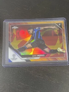 2021-22 Topps Cromo UEFA Champions #20 Luis Muriel Oro Rojo Starball SSP 🔥 - Imagen 1 de 2