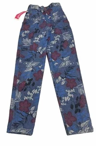 Vintage Lee Casuals Jeans Girls 14 Slim Blue Denim Pleated Capri Relaxed Thigh - Picture 1 of 20