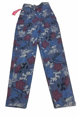 Pantalones de mezclilla Lee informales vintage para niñas 14 ajustados azules plisados capri muslo relajado Foto 1 de 4