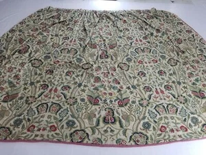 Vintage Traditional Crewel Embroidered Curtain Panel 357x228cm - Picture 1 of 14