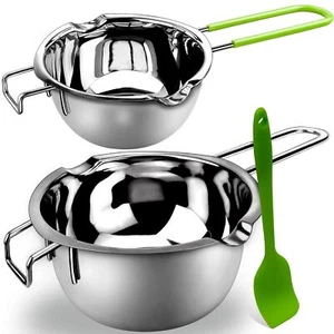 Double Boiler Pot Set for Melting Chocolate Butter, Cheese, Caramel 1000ml 600ml - Picture 1 of 7