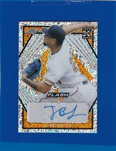 2021 Leaf Flash Jose Butto Orange Sparkle Auto #d 3/10 SSP - Picture 1 of 2