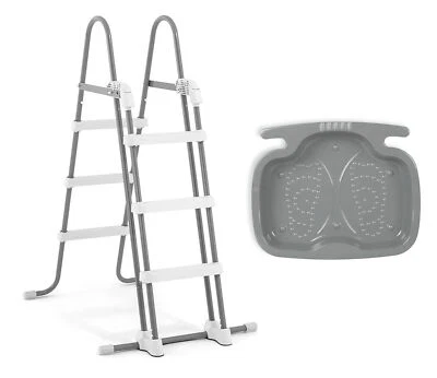 Intex 28075 Safety Ladder Pool Ladder +29080 Ladder Foot Bath Pool Accessories - Image 1 of 4