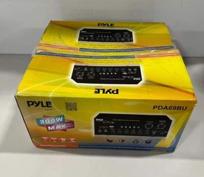 Pyle Stereo Amplifier Audio Receiver Sound System - Bluetooth Wireless Streaming - Image 1 of 2