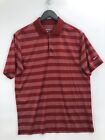 Nike Polo Shirt Adult Medium Red Swoosh Golf Lightweight Rugby Casual Mens
