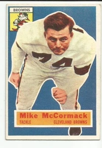 1956 Topps Mike McCormack Cleveland Browns #105 - EX+ Very Clean, Good Gloss - Picture 1 of 2