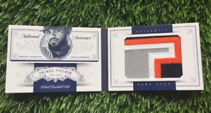 2012 National Treasures PRINCE FIELDER Jumbo Jersey Booklet #2/25 Sick Patch - Picture 1 of 3