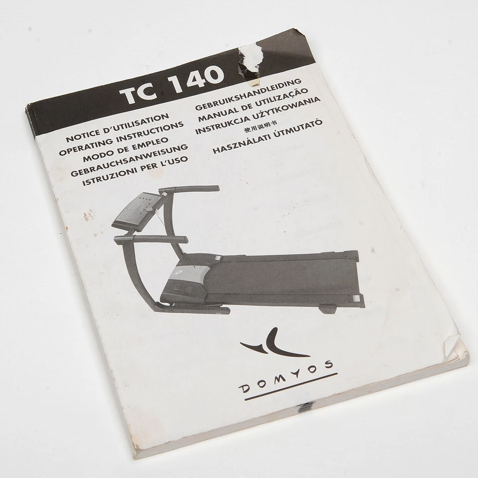 DOMYOS TC-140 TAPIS ROULANT MANUALE D'USO MULTILINGUE ORIGINALE! - Immagine 1 di 1