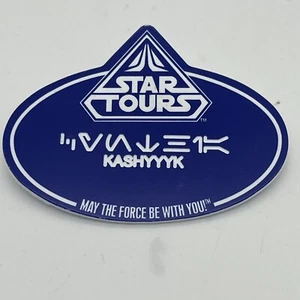Disney Star Tours KASHYYK Namensschild 2012 Star Wars Weekend Aurebesh Cynthia - Bild 1 von 3