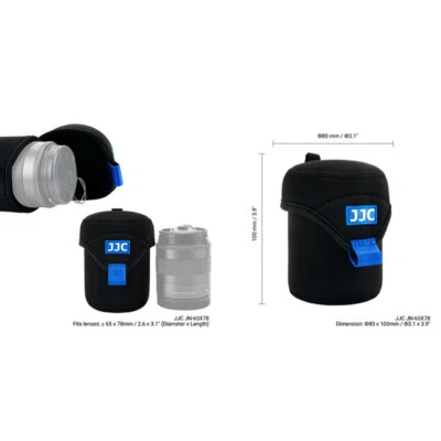 Anti-Scratch Lens Pouch Bag Case for Nikon Canon Sony Fujifilm Olympus Tamron - Image 1 of 4