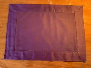 Set Of 6 New - Violet  Hemstitched Placemats - 13" x 18"" - 100% Cotton - Picture 1 of 5