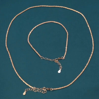 B35 Maiskornkette Bracciale Collana 1,8 MM 925 Argento Sterling Placcato Oro - Immagine 1 di 2