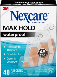 Max Hold Waterproof Bandages, Stays on for 48 Hours, Flexible Bandages for Finge - Picture 1 of 11