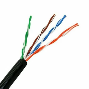 UTP starres Netzwerkkabel der Kategorie 5e NANOCABLE 10.20.0302-EXT-BK 100 m - Bild 1 von 1