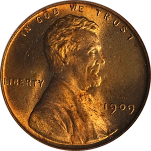 1909-P VDB Lincoln Cent PCGS MS64+ RD Blazing Full Red Gem Strong Strike - Picture 1 of 4