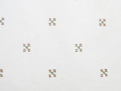 5 Double Rolls Lightly Patterned Ivory with Brown & Green Shapes Wallpaper - Image 1 of 4