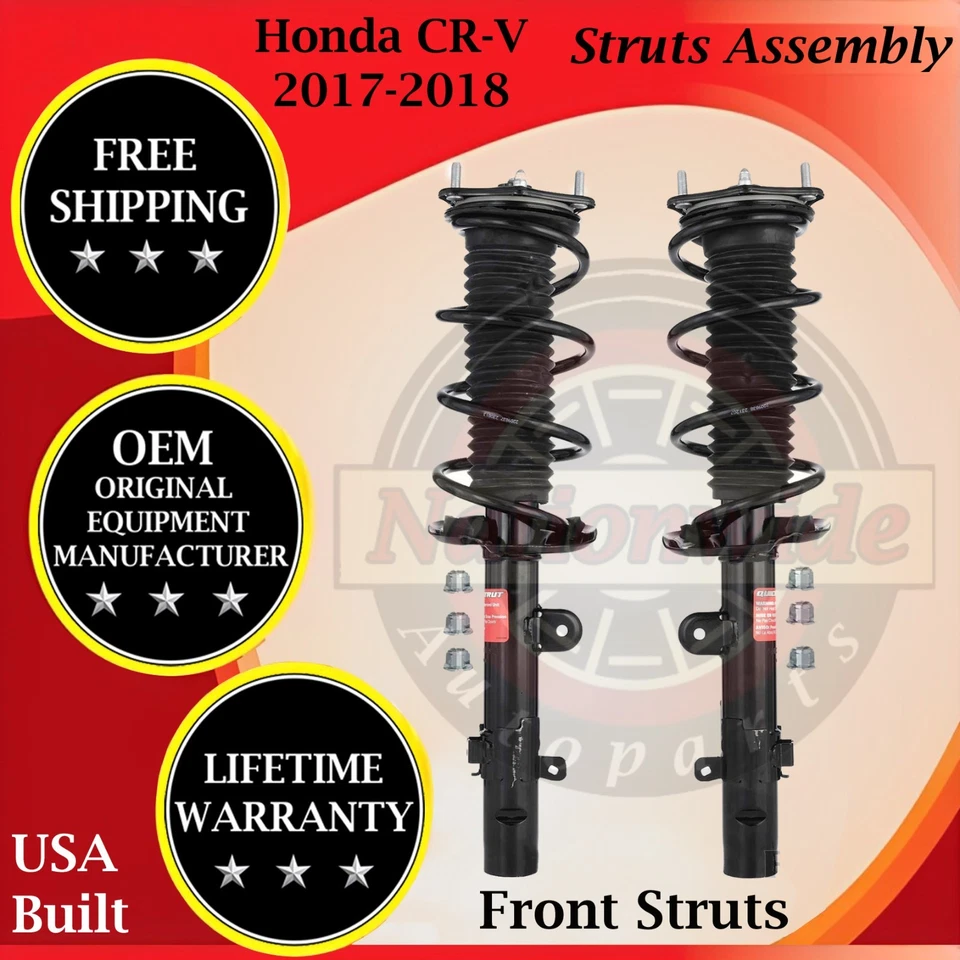 Monroe Genuine OEM Front Struts 2017-2018 Honda CR-V Lifetime Warranty — 第 1/4 张图片