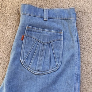 Vintage Levi’s Bell Bottom Jeans 70s/80s Flare Orange Tab 34x30 High Waist HTF - Picture 1 of 14