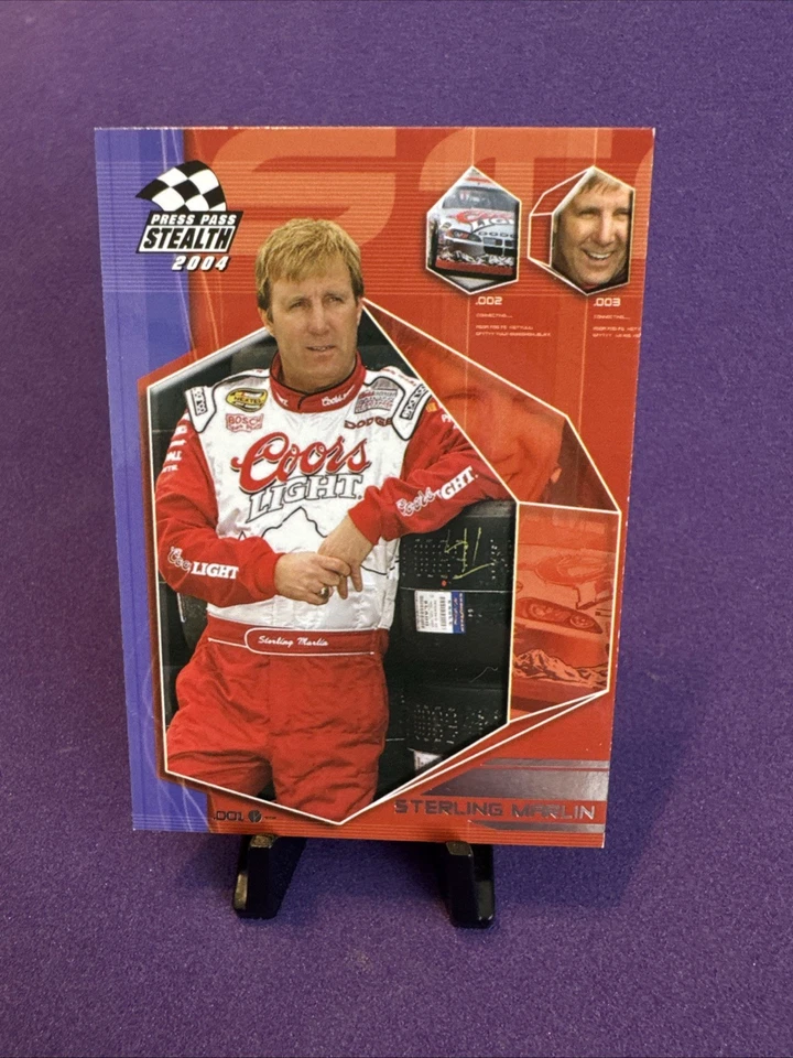 STERLING MARLIN 2004 Press Pass NASCAR  CARD #13 - Image 1 of 2