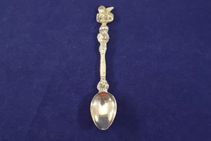 Italian Collector Spoon Winged Lion Decorative Shaft Small Vintage - Picture 1 of 7