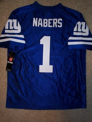 (2025-2026) ny Giants MALIK NABERS nfl Jersey YOUTH KIDS BOYS (L-LARGE 12-14) - Image 1 of 2