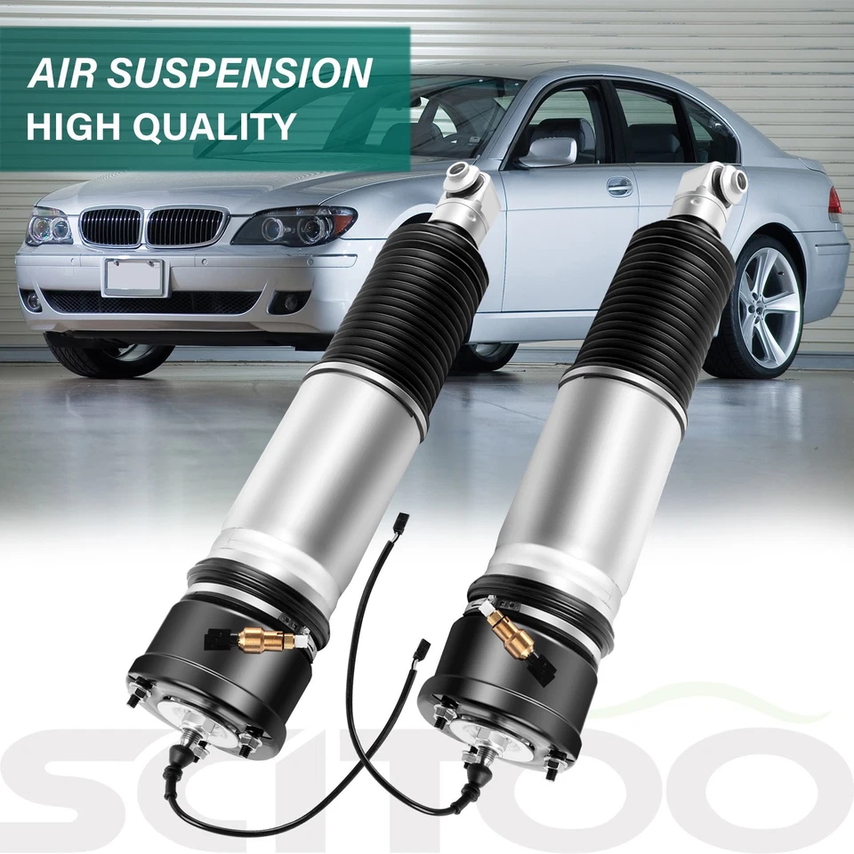 Rear Pair Air Suspension Struts For BMW E65 E66 745i 750i 745Li 750Li 760Li EDC - Image 1 of 4