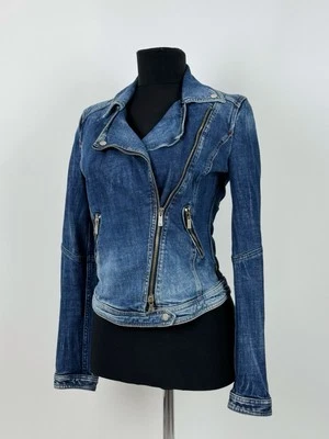 Y2K Armani Jeans Denim Biker Jacket - Image 1 of 4