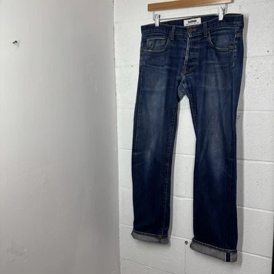 Baldwin Henley 修身直筒蓝色牛仔裤复古男式美国镂空 — 第 1/4 张图片