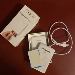 Zink Polaroid ZIP Wireless Mobile Photo Mini Printer (White) Compatible w/ iOS - Picture 1 of 7