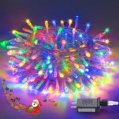 JMEXSUS 200 LED Multicolor Christmas Tree Lights 66ft Indoor Outdor String Party - Image 1 of 4