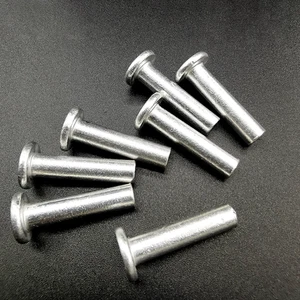 Alu Nieten Ø 3/4/5/6/8mm Flachkopf Aluniet Aluminium Flachkopfnieten Vollniet - Picture 1 of 10