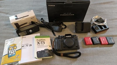 Fuji X-T3 Body Schwarz mit Zubehörpaket + OVP - Bild 1 von 4