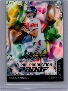 Eli Manning 2025 Foglia Metallo Calcio 1/1 Prova Pre Produzione - Foto 1 di 1