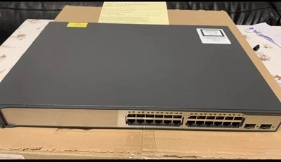 Cisco WS-C3750V2-24PS-S POE 24 PORT SWITCH 3750V2 SERIES - Image 1 of 4