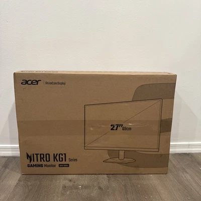 Acer (KG271U) 27" WQHD 2560x1440 IPS Gaming Monitor AMD FreeSync 180Hz - New! - Image 1 of 4