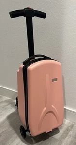 iubest - PINK Luggage Carry On Scooter Suitcase for Kids Age 4-15 - Picture 1 of 5