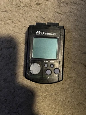 Tarjeta de memoria negra Sega Dreamcast VMU HKT-7000 tal cual para piezas o reparación Foto 1 de 3