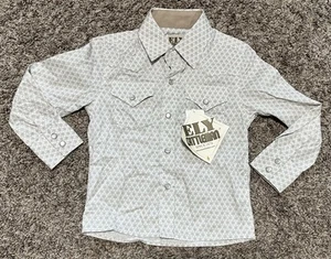 Ely Cattleman Boys Pearl Snap Shirt Size XS 2-4 New With Tags Western - Picture 1 of 4