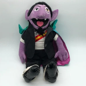 Peluche Sesame Place Count Von Count Dracula 2008 10 pollici vedi foto scarpe - Foto 1 di 20