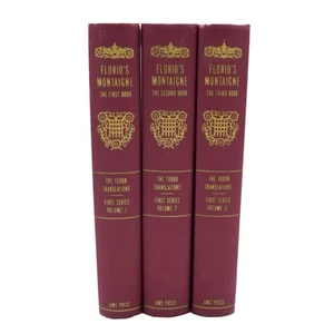 Essays of Montaigne John Florio's Tudor Translations First Series Set Of 3 Vols - Picture 1 of 8